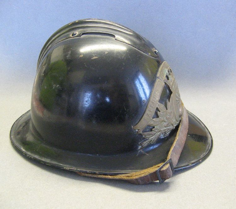 Adrian WWII Factory Fire Helmet 39/45.