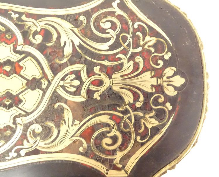 Guantiera portagioie intarsio Boulle ottone Napoleone III XIX secolo