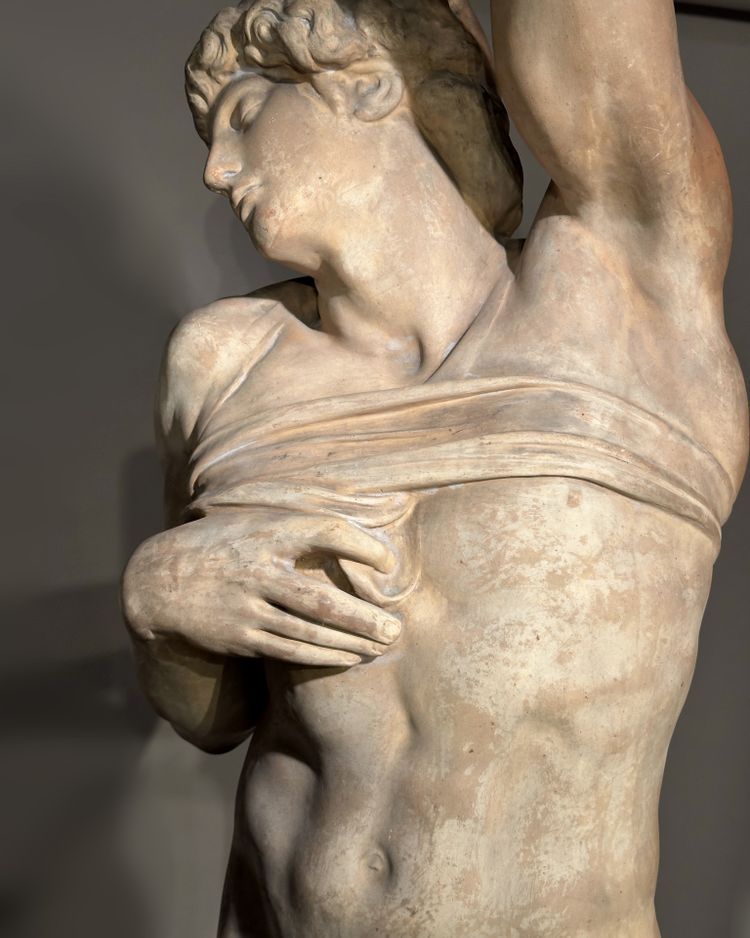 L'Esclave mourant, épreuve en terre cuite, 110 cm