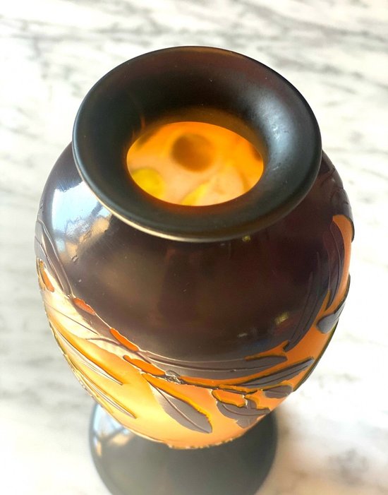 Vaso Gallé Art Nouveau Aux Olives