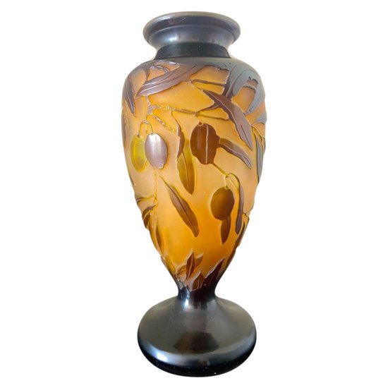 Vaso Gallé Art Nouveau Aux Olives