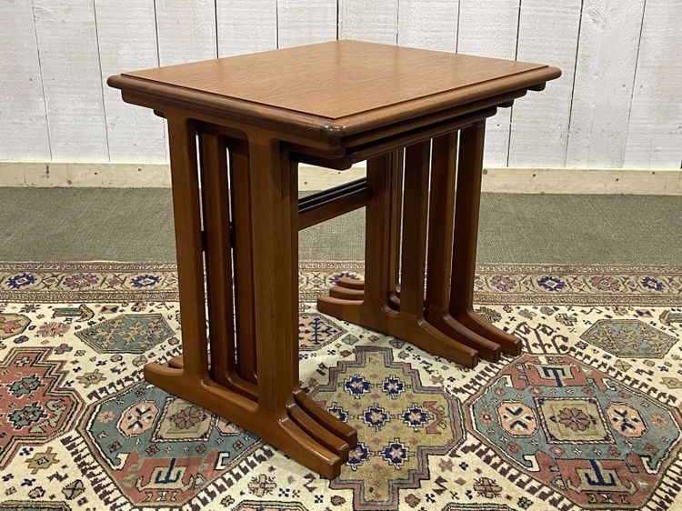Set of 3 teak nesting tables from the 70s