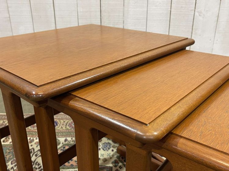 Set of 3 teak nesting tables from the 70s