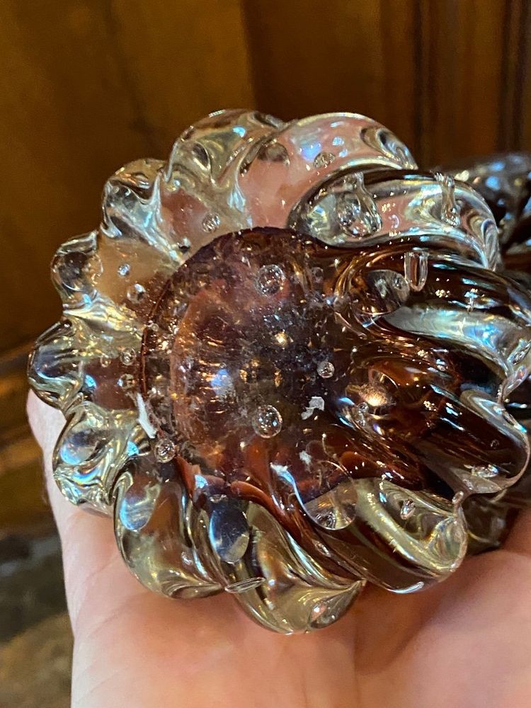 Paire De Boules En Verre De Murano, Circa 1970-1980