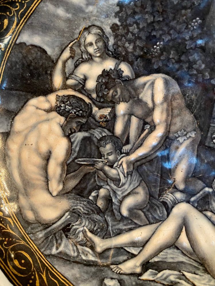 Grande Coupe émaillée De Style Renaissance : L’enfance De Zeus