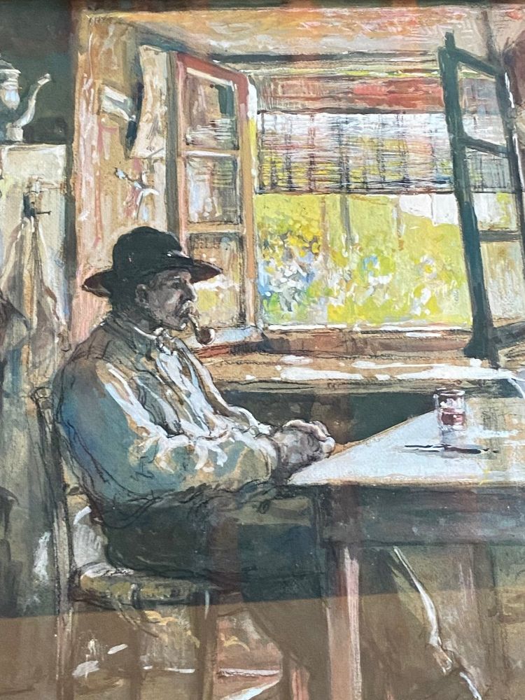 Peasant Interior by Eugène Villon (1879-1951)