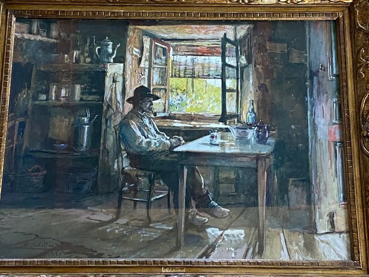 Peasant Interior by Eugène Villon (1879-1951)