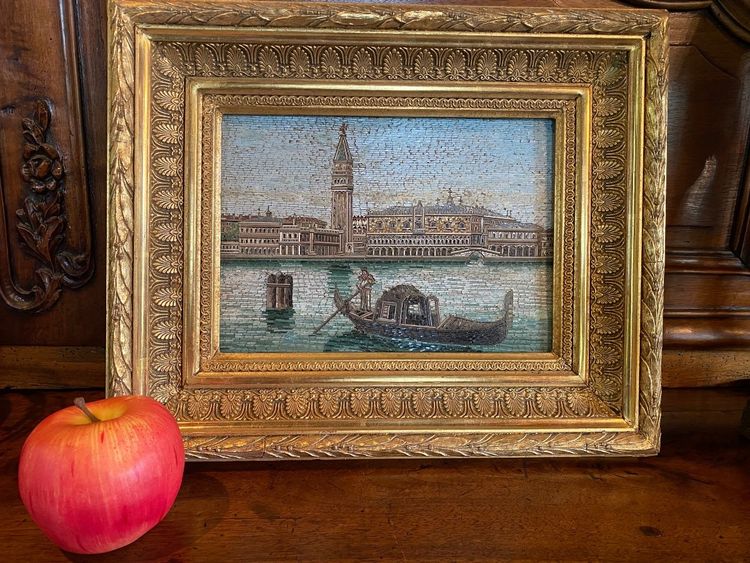 Großes Mikromosaik: Venedig, 19. Jahrhundert
