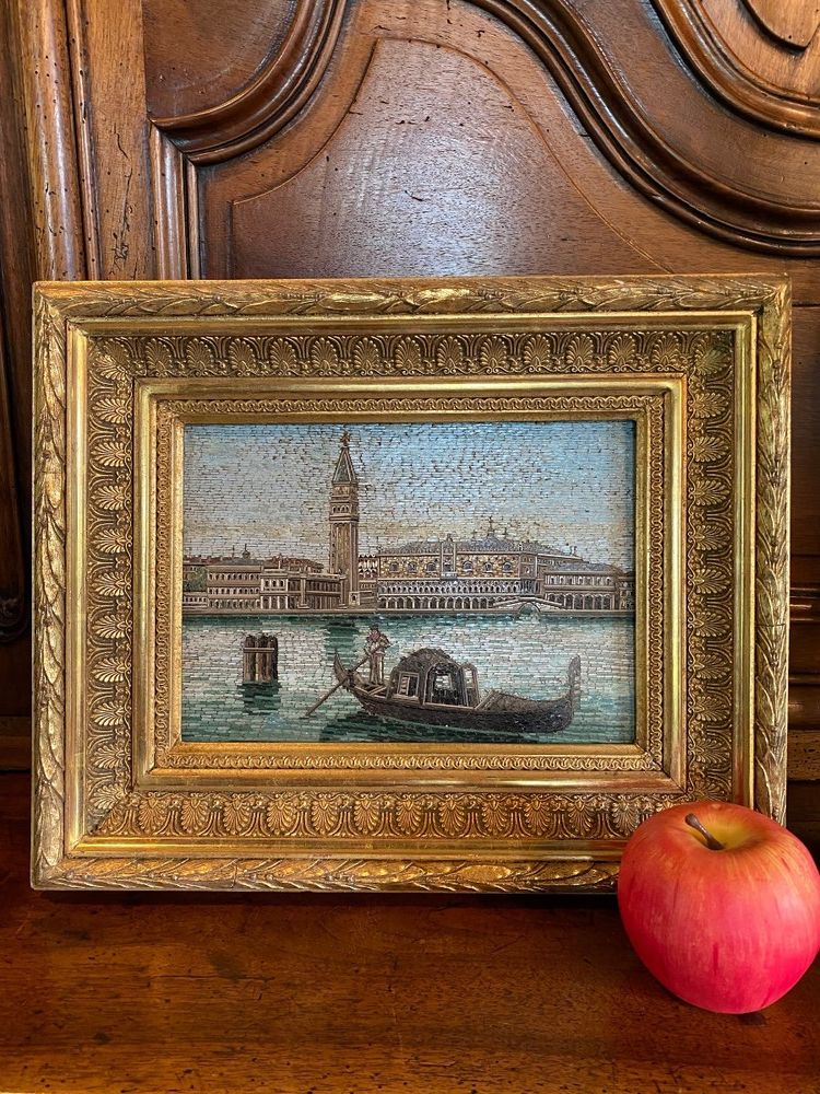 Großes Mikromosaik: Venedig, 19. Jahrhundert