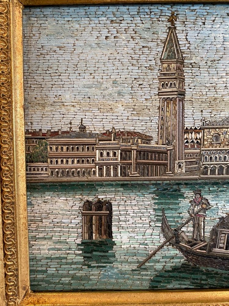Großes Mikromosaik: Venedig, 19. Jahrhundert