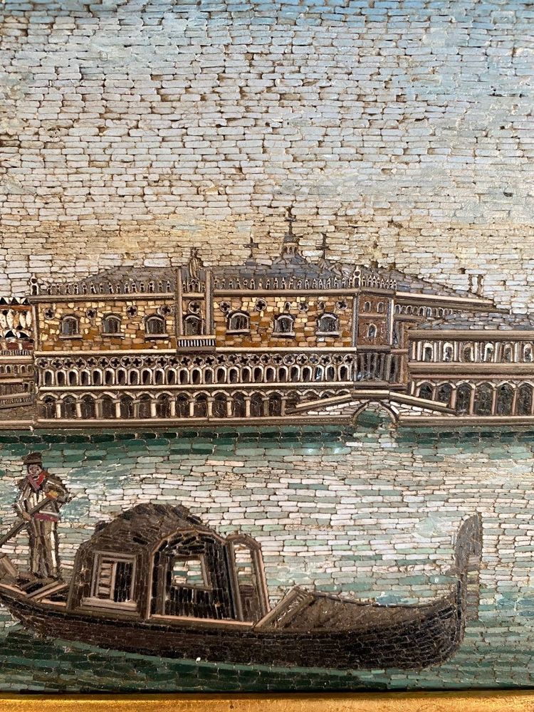 Großes Mikromosaik: Venedig, 19. Jahrhundert