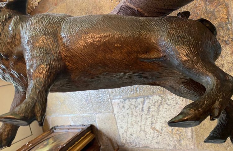 Rare Terracotta Boar, Austrian, Late 19th Century