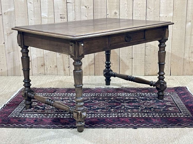 Tavolo da scrivania in rovere degli anni '30