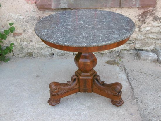 Dolphin Pedestal Table