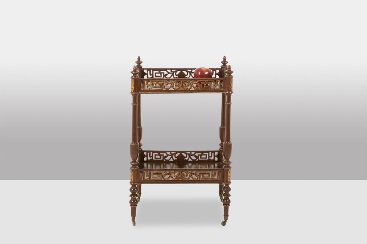 Small side table decorated with Japanese-style lacquer. Napoleon III period. LS6741109