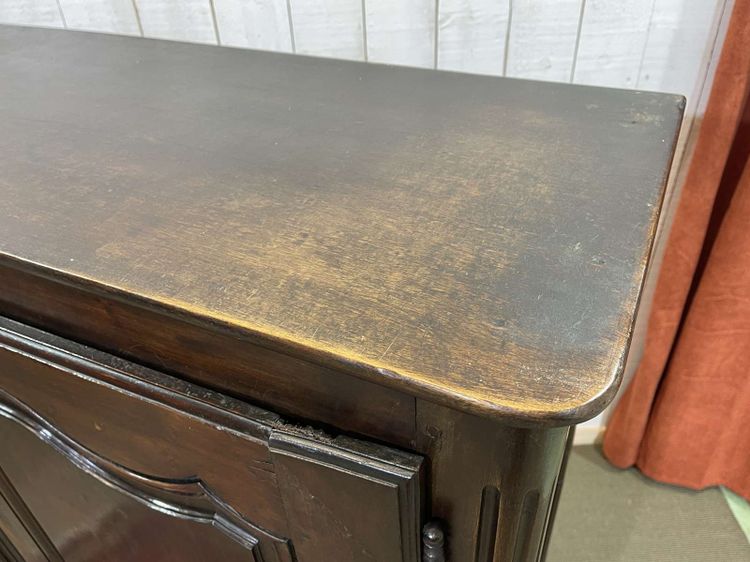 Low Louis XV style cupboard in 19th century walnut