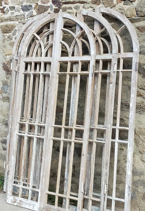 Finestre di charme Orangerie antiche Porta del laboratorio Vetrina della biblioteca Porte di legno
