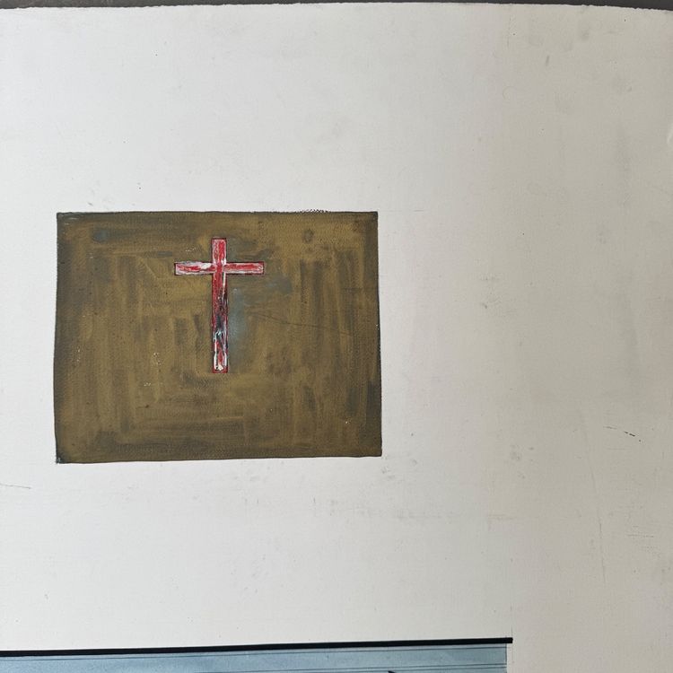 Architectural drawing project 1960 by René Vachez, church facade