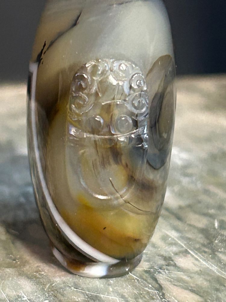 Late 19th or early 20th century Chinese agate snuff bottle - snuff bottle - China