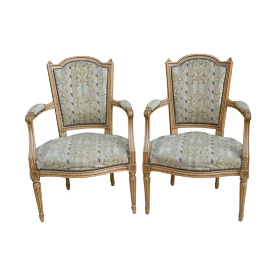 Paire De Fauteuils Louis XVI