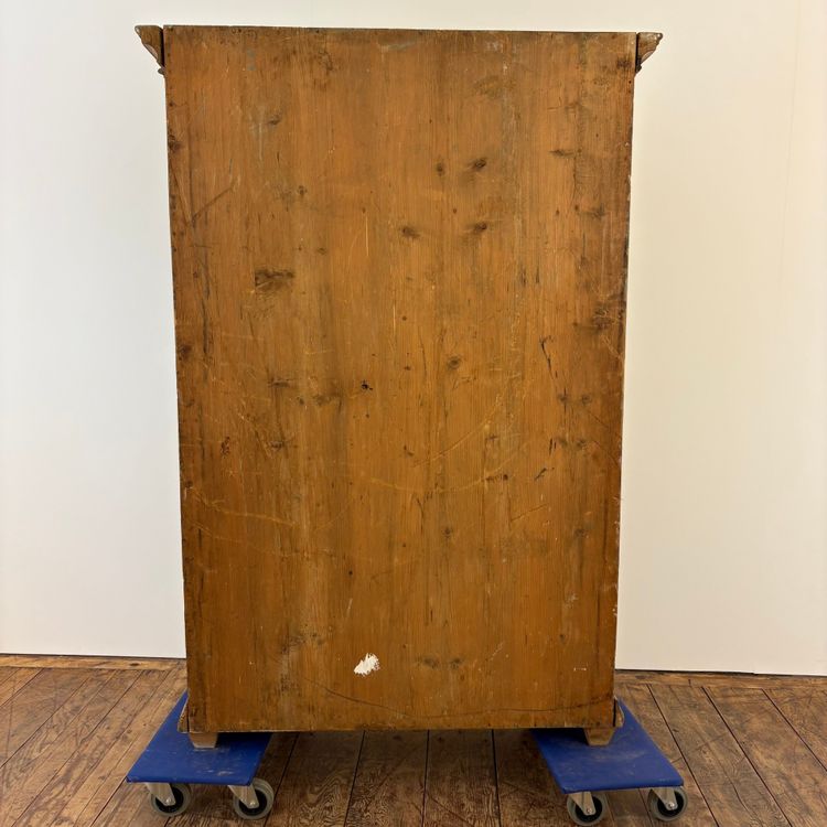 Petite armoire Alsacienne polychrome fin XVIIIe