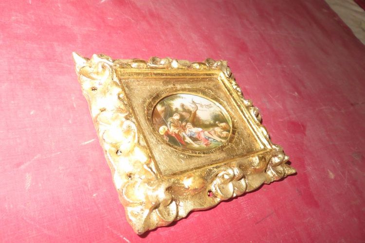Scena romantica, miniatura del XIX secolo.