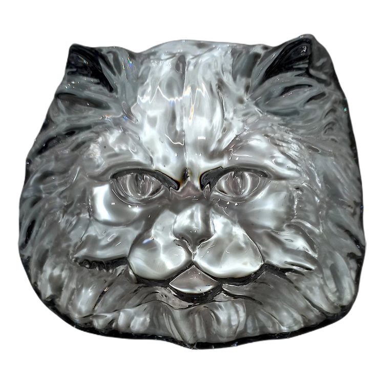 Paper cat press signed Daum France 1970