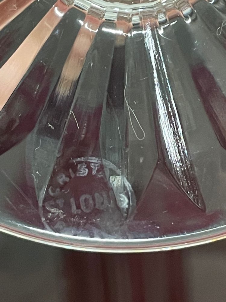 6 SAINT LOUIS CRYSTAL CHAMPAGNE FLUTES MODEL TOMMY H: 20.5