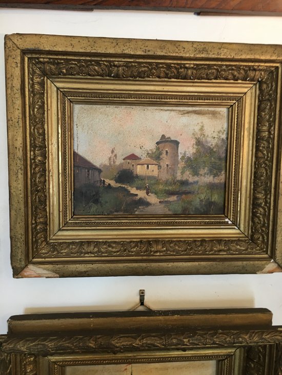 Eugène Galien-Laloue "Veduta di una casa padronale