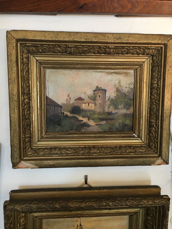Eugène Galien-Laloue "Veduta di una casa padronale