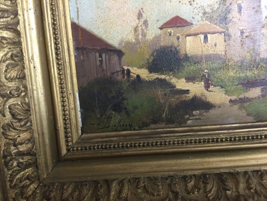 Eugène Galien-Laloue "Veduta di una casa padronale