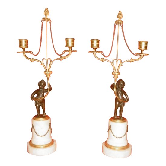 Candlesticks of the Louis XVI period