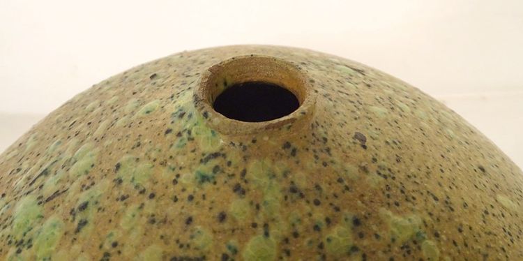 Kugelvase Keramik signiert Otto Meier Deutschland vintage 1950-70 XX. Jahrhundert