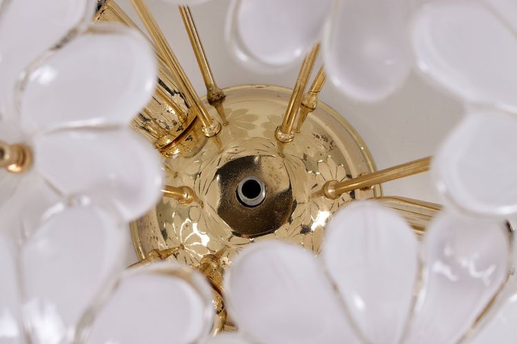 Floral ceiling light in Murano glass