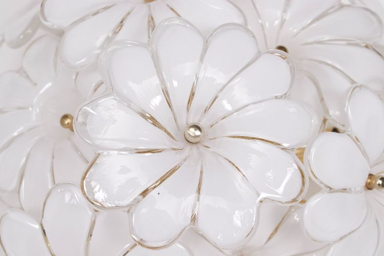 Floral ceiling light in Murano glass