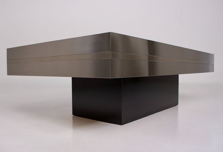 Table Basse Style Willy Rizzo, Années 1970