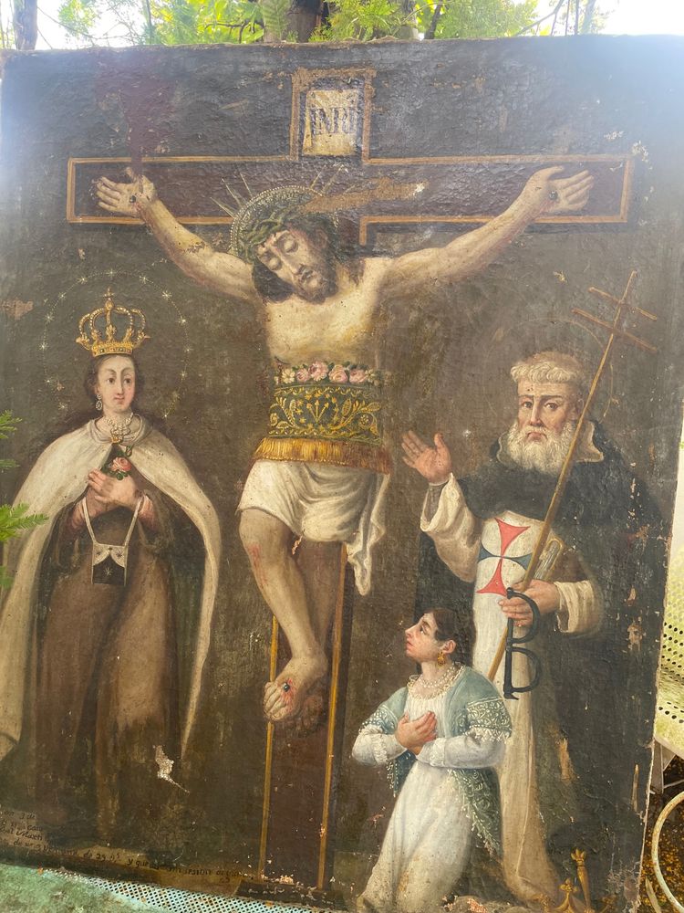 Tableau scène religieuse 