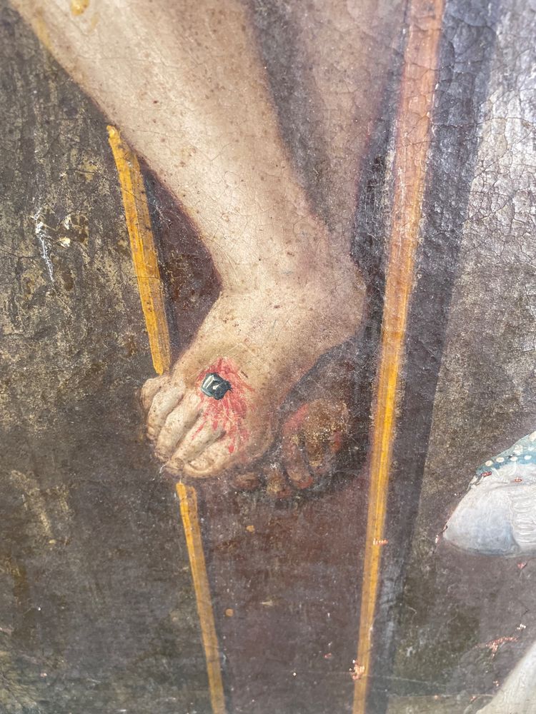 Tableau scène religieuse 
