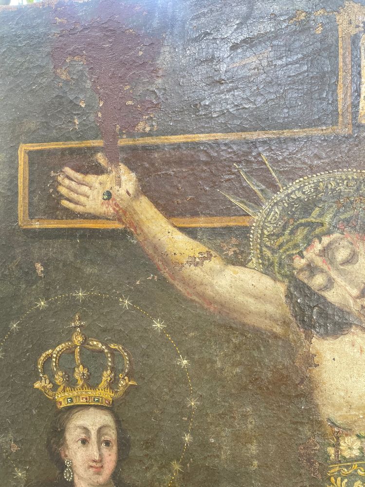 Tableau scène religieuse 