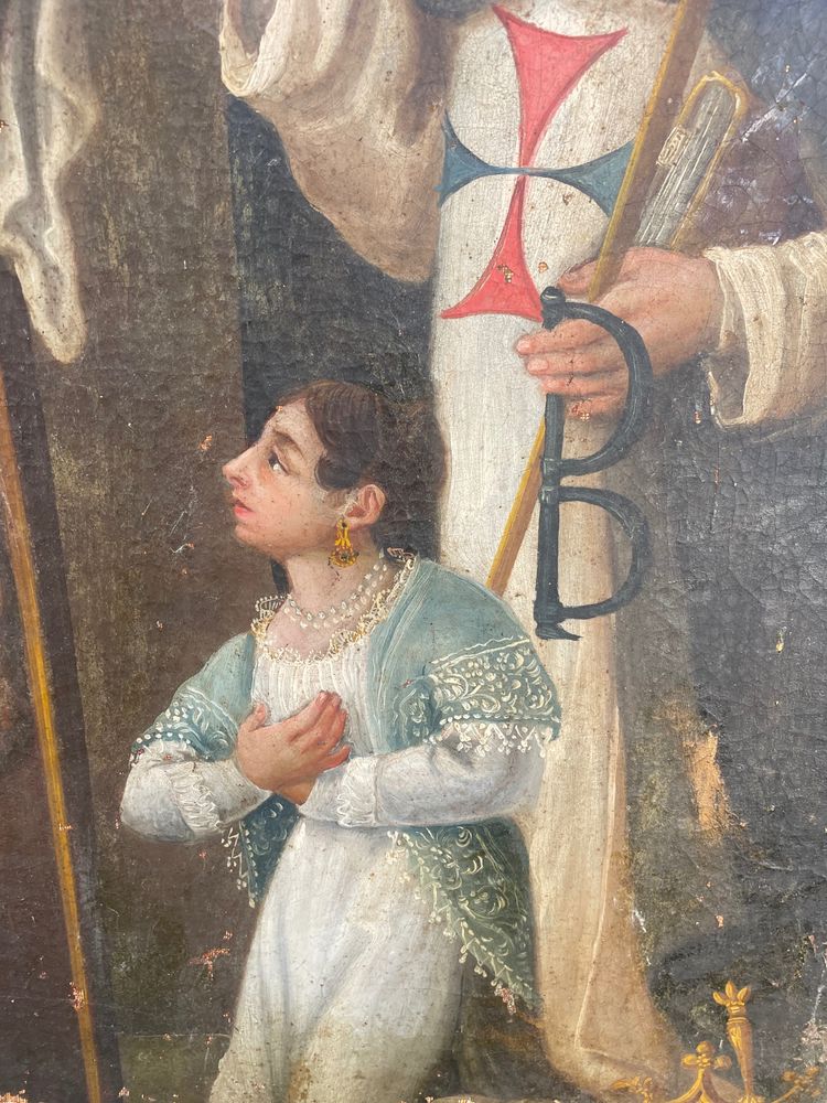 Tableau scène religieuse 
