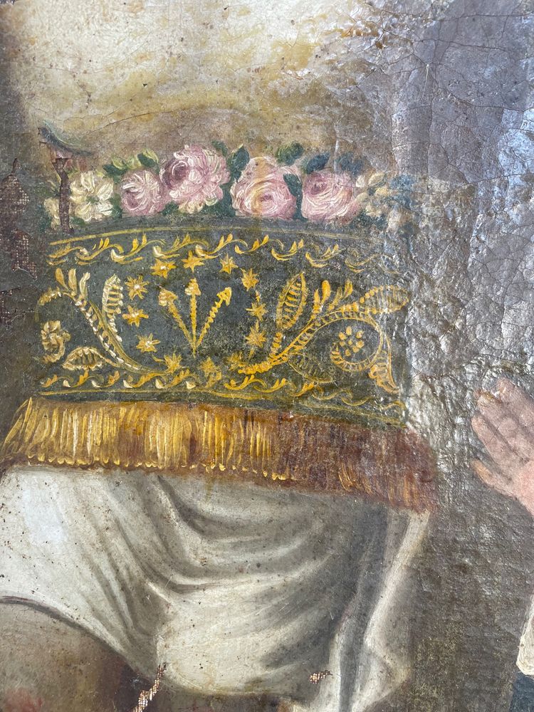 Tableau scène religieuse 