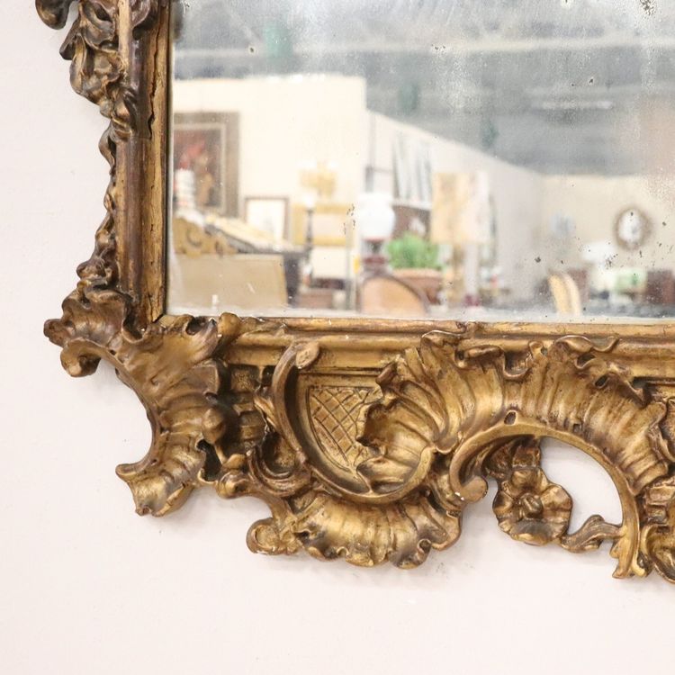 Grande specchio da parete antico, Italia, fine XIX secolo
