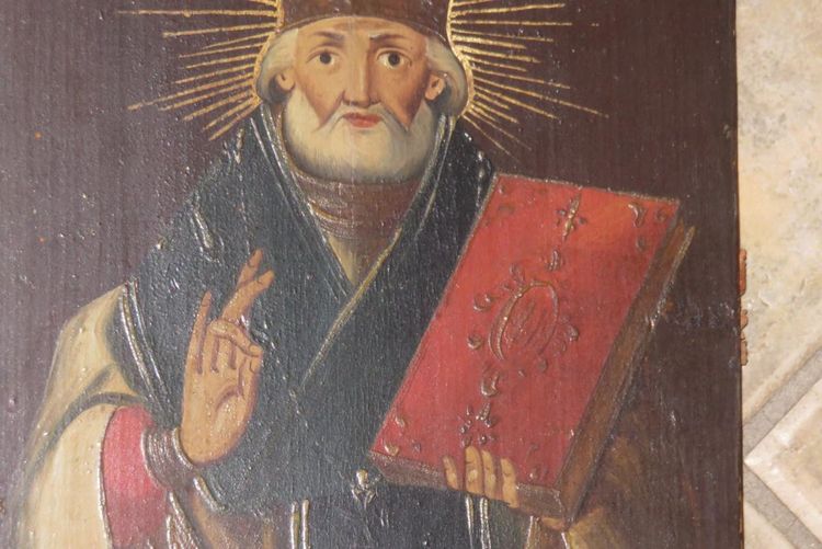 St Nicolas, Icône Grecque époque Début 19ème.
