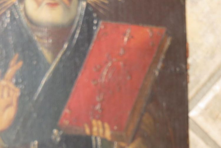 St Nicolas, Icône Grecque époque Début 19ème.