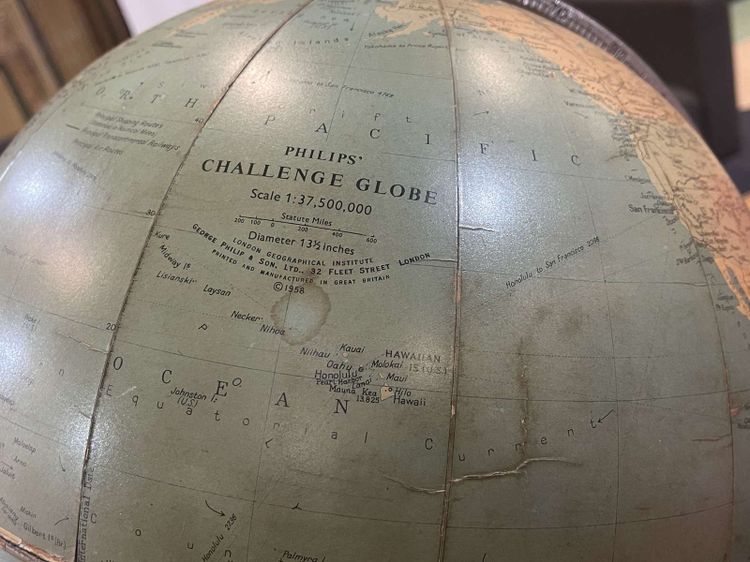 English Philip's Challenge globe from 1958