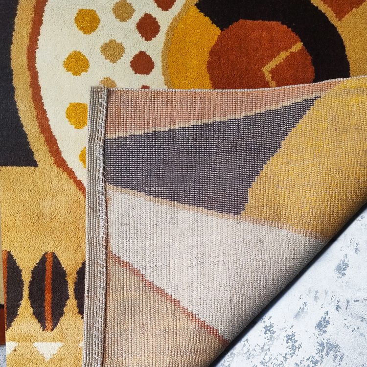 1950s Constructivist Mechanical Futuristic Rug/Tapestry. Made in France