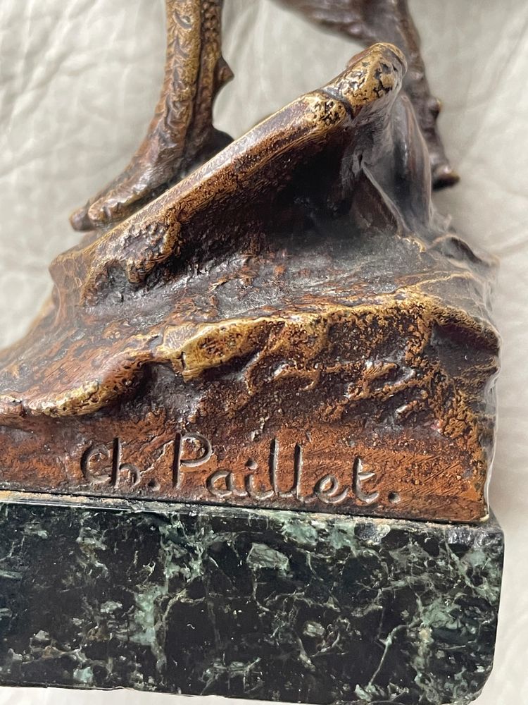 Coq gaulois bronze de Ch.paillet