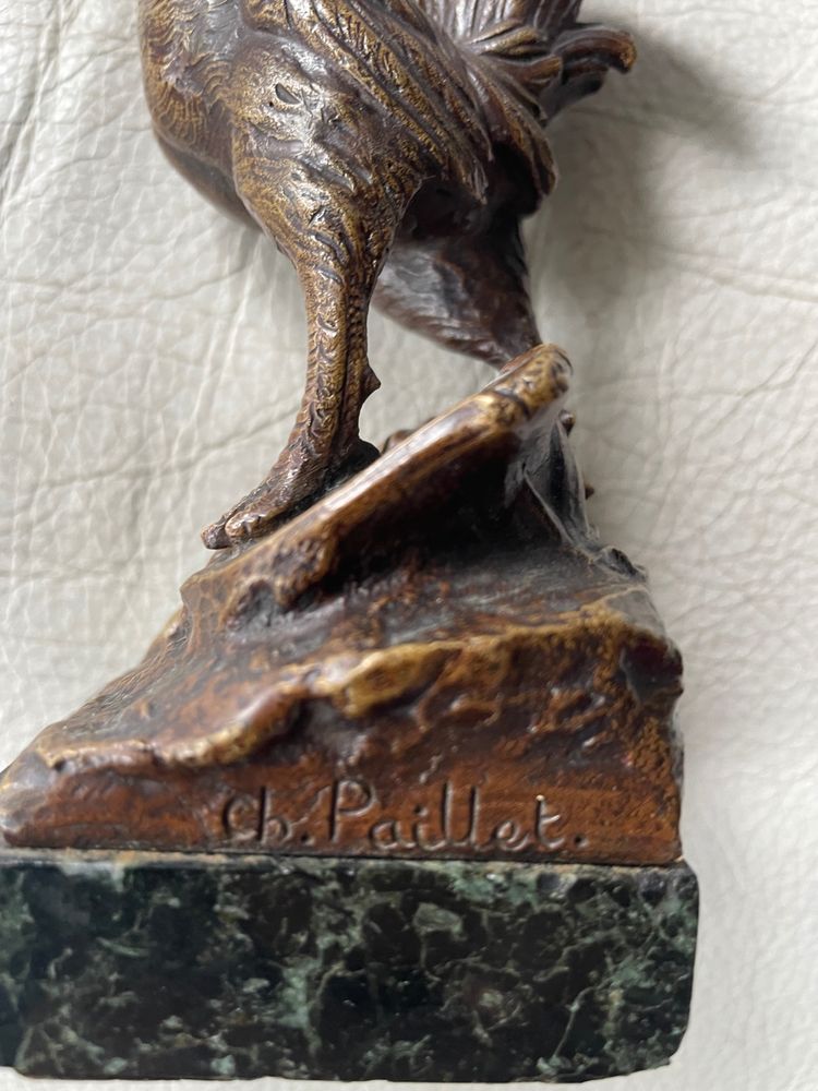 Coq gaulois bronze de Ch.paillet