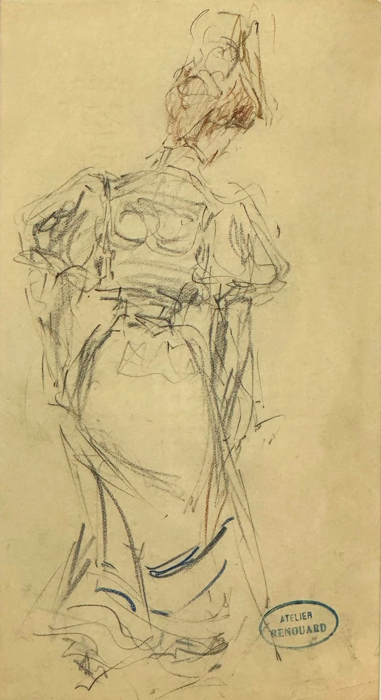Dessin original préparatoire de P. Renouard