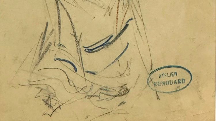 Dessin original préparatoire de P. Renouard